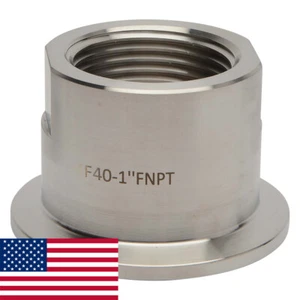 KF-40 NW-40 1.0" NPT (FEMALE) Adapter Vacuum Fitting SS304 LoCo SCIENCE!! - Picture 1 of 5