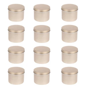 Barattoli crema scatola alluminio cera capelli 12 pezzi con coperchi ermetici viaggio - Foto 1 di 12