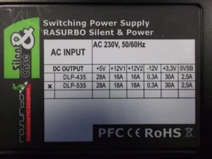 Rasurbo Silent & Power DLP-535 ATX 2.2 Netzteil 535 Watt #29510 - Photo 1/1