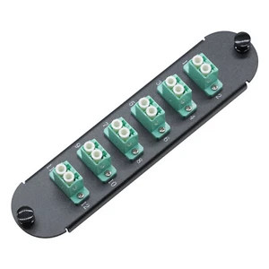 CCH-CP12-E4 Compatible Fiber Adapter Panel with 6 LC Duplex MM OM3 Adapters-983 - Picture 1 of 6