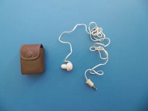 MONO ECOUTEUR AVEC PRISE et SACOCHE CUIR-MADE IN JAPAN-VINTAGE-ANNEES 50,60,70 ? - Imagen 1 de 11