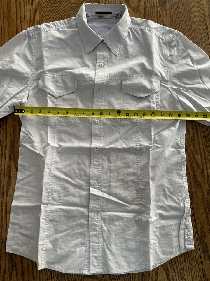 Men's Elie Tahari Lavender Linen long Sleeve Shirt Sz Medium - Image 1 of 4