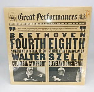 1982 Beethoven 4th & 8th Symph Walter & Szell  Vinyl record album LP NEW SEALED - Picture 1 of 3