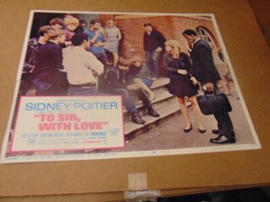 TO SIR WITH LOVE /ORIG. 11X14 LOBBY CARD (SIDNEY POITIER/JUDY GEESON)  E123