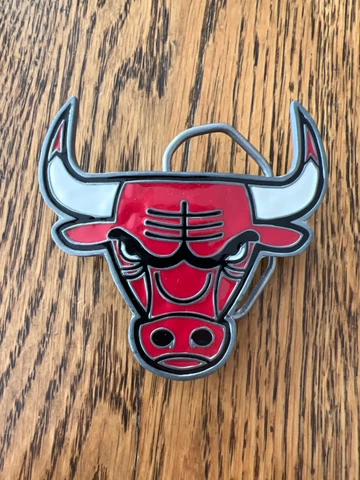 Rare Vtg. Chicago Bulls Belt Buckle Official NBA Cover