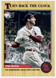 Stan Musial 2022 MLB TOPPS NOW Turn Back The Clock 33 Presale Cardinals