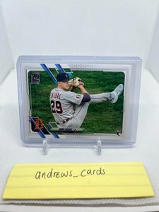 Topps Serie 1 2021 - Tarik Skubal - Variación de imagen SP Rookie RC #92 Leg Up - Imagen 1 de 2