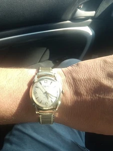 Reloj GRUEN Swiss Precision Automático Lleno de Oro 10k Correa SPEIDEL Llena de 10k. - Imagen 1 de 8