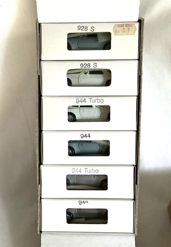 Lot Six Boxed Vintage NZG 1/43 Scale Diecast Porsche 928 & 944 Brand New-MNM! - Image 1 of 4