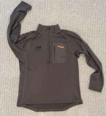 Sitka Midweight Fleece Zip T Pyrite XL Pheseants Forever - Image 1 of 4