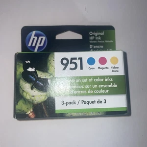 Cartucho de tinta HP 951 3 colores cian magenta amarillo OEM PAQUETE DE 3 CADUCADOS 22/10 - Imagen 1 de 4
