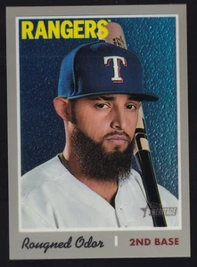 2019 Topps Heritage Baseball Rougned Odor Mega Chrome Rangers #THC-281 /999 - Picture 1 of 2