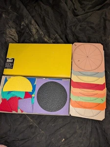 Lauri Fit A Fractions Circles 2408 Made In USA, Crepe Foam Rubber, School - Picture 1 of 5