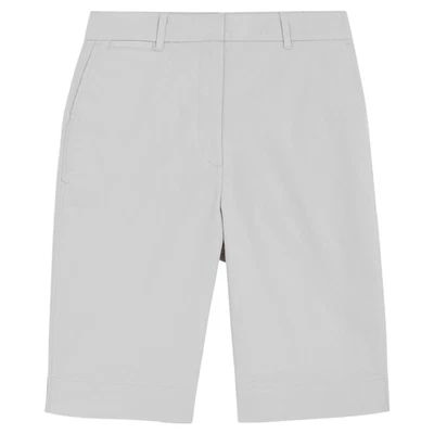 Ladies M&S High Waist Knee Length Chino Shorts Cotton Rich Sizes 6 - 24 B383 - Image 1 of 4