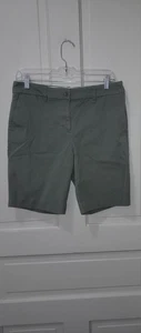 Pantalón Corto Talbots Perfect 9 1/2 Para Mujer Talla Pequeña 8P Frente Plano Verde Chino... - Imagen 1 de 16