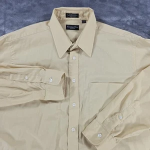 Christian Dior Monsieur Le Chemise Shirt Mens 17.5-35 Gold Dress Designer USA - Picture 1 of 8