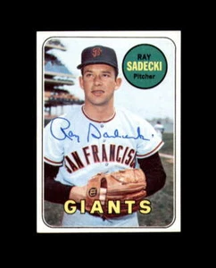 Ray Sadecki Signed 1969 Topps San Francisco Giants Autographed - Picture 1 of 2