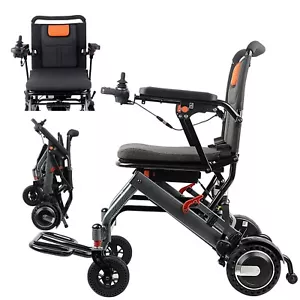 folding aluminium electric wheelchair, 19kg, removable 24V/10Ah battery, 20KM - Picture 1 of 10