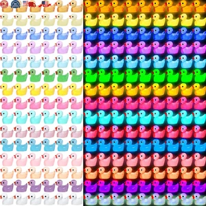 225PCS Mini Ducks Glow in The Dark Ducks Mini Resin Ducks Luminous Tiny Duck - Picture 1 of 7