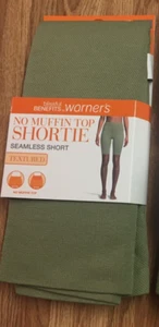 Warner's Women's size XS Seamless Shorties Biker Shorts, 1-Pack OLIVE - Picture 1 of 12