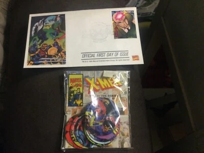 MARVEL X-MEN PROFESSOR-X MONGOLIAN FIRST DAY ISSUE STAMP & ENVELOPE 06/20/1995 - Image 1 of 4