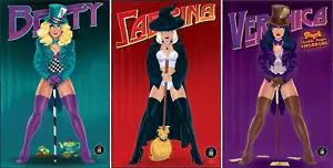Betty Veronica Sabrina #1 Sam Payne Zatanna Homage Set NM w/ COA - Picture 1 of 9