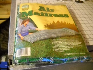 Vintage Northwest Territory Air Mattress Camping Pool Beach Green Plaid NEW - Picture 1 of 5