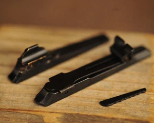 Early Remington Model 700 742 760 7400 7600 Rear Sight and Screws - Picture 1 of 11