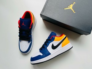 Jordan 1 Low White Deep Royal Blue 2020 