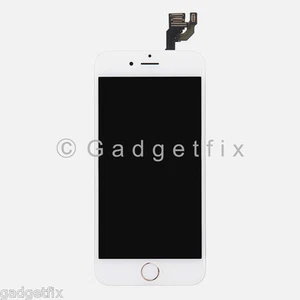 US weißer LCD Bildschirm + Touchscreen Digitizer + goldene Taste + Kamera für iPhone 6 - Bild 1 von 6