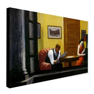 Room In New York - Wall Art by Edward Hopper - Canvas Wall Art Framed Print