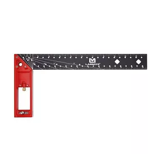 12in Framing Square Carpenter Layout Tool with Retractable Ledge and Scribe Pin - Picture 1 of 1