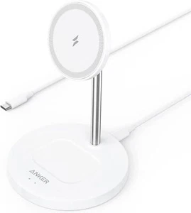 Anker iPhone 16 Wireless Charging Stand, PowerWave 2-in-1 Magnetic Stand - Picture 1 of 10