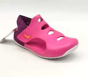 Nike Sunray Protect 3 Sandals Pink Prime/Kumquat-Sangria DH9462-602 Little Kids - Picture 1 of 9