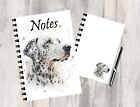Dalmatian Dog Notebook -  Splats of paint - Can be personalised.