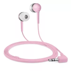 Universal In Ear Headphones Earphones Wired 3.5mm Audio Jack MP3 Music - PINK - Picture 1 of 1