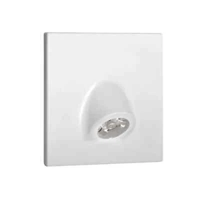 segnapasso led mefis scale 0,70 watt bianco caldo bianco foro 60 mm quadrato - Immagine 1 di 3