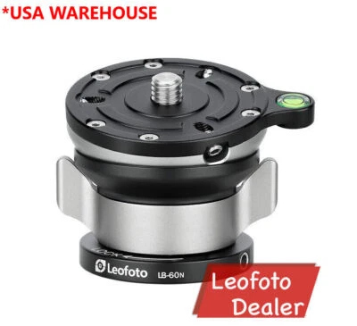 Leofoto LB-60N 60mm Leveling Base with Butterfly Handle - Image 1 of 4
