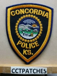 CONCORDIA, KANSAS POLICE SHOULDER PATCH KS - Bild 1 von 2