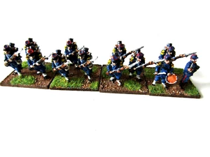 A51 FRANCO PRUSSIAN WAR - FRENCH INFANTRY X 12 28MM WELL PAINTED METAL - Picture 1 of 7