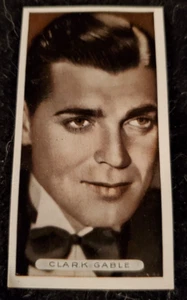Vintage 1934 FAMOUS FILM STARS: CLARK GABLE Rare Tobacco Cigarette Trading Card - Bild 1 von 2