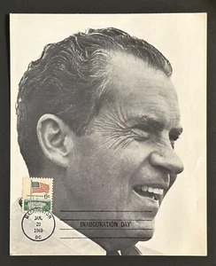 StampTLC US 1338 President Nixon Inauguration Portrait China OSHA EPA FDC 1969 - Picture 1 of 2