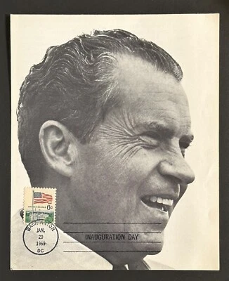 StampTLC US 1338 President Nixon Inauguration Portrait China OSHA EPA FDC 1969 - Image 1 of 2