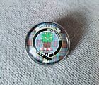 Anderson Crest Tartan Badge. Scottish Tartan, 25mm Glass Top