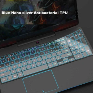 Blue nano-silver Keyboard Protector Fit DELL G3 Gaming G3-3779 G3-3590 G3 PRO - Picture 1 of 13