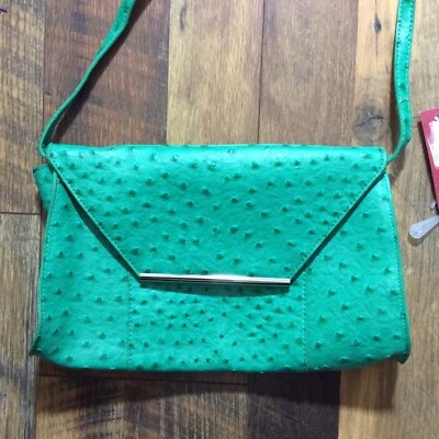 Merona Green Faux Leather Purse Shoulder Strap NEW With Tags (cl) - Image 1 of 4