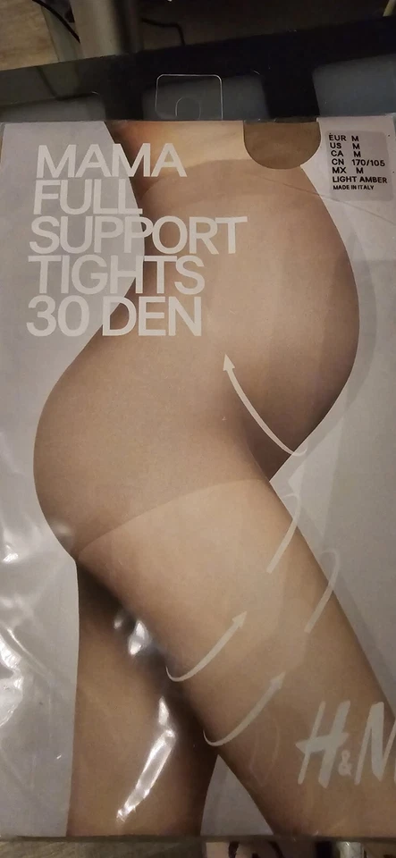 H&M Mama Full Support Tights 30 Den Schwangerschaft Strumpfhose Gr. M (14) - Bild 1 von 1
