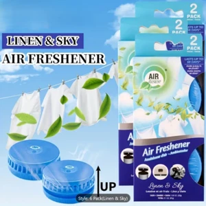 6 Pack Air Fusion Stick Ups Air Freshener LINEN Scent (total 6 piece) FREE SHIP - Picture 1 of 1