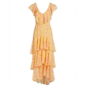 WAYF Chelsea Floral Tiered Ruffle Midi Dress Special Occasion Women's Small - Picture 1 of 11