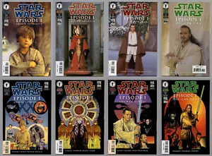 STAR WARS EPISODIO 1 4 PORTADAS DE FOTOS Y 4 PORTADAS DE ARTE VARIANTES SOBRE BIEN - Imagen 1 de 9